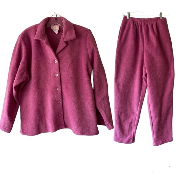 lynda smith swanna pink pajama set size Small made in USA - Picture 1 of 11